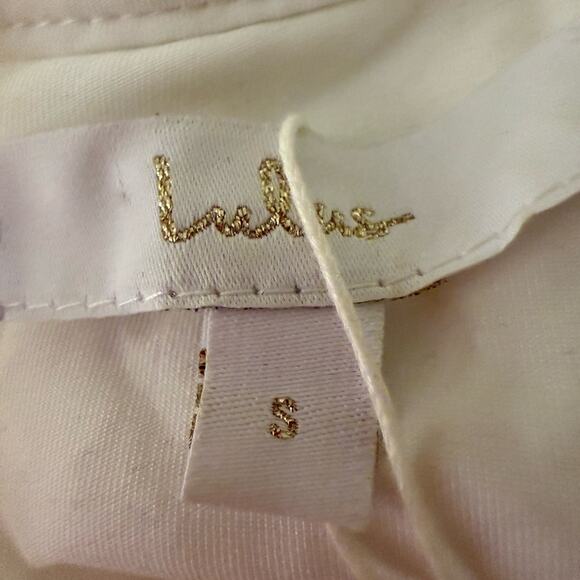 Lulus Tell Me Everything White Beaded Halter Formal Gown NWT Size Small - Picture 12 of 12